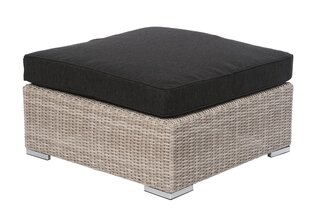 FOOTREST WEST 87X87X33CM EKO RATTAN SAND BM9677-P, STOFF GRAFIT 093 hind ja info | Kott-toolid, tumbad, järid | kaup24.ee