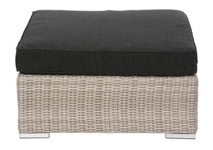 FOOTREST WEST 87X87X33CM EKO RATTAN SAND BM9677-P, STOFF GRAFIT 093 цена и информация | Кресла-мешки и пуфы | kaup24.ee