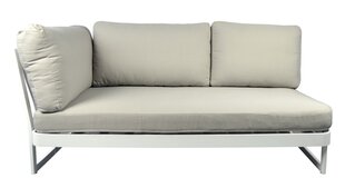Уличный диван, бежевый/белый цвет цена и информация | Садовые стулья, кресла, пуфы | kaup24.ee