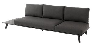 Садовый диван Bart, серый/черный цена и информация | Садовые стулья, кресла, пуфы | kaup24.ee