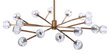 HANGING LAMP PRISM 122X122X210CM STAL CRYSTAL BRASS hind ja info | Rippvalgustid | kaup24.ee