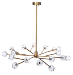 HANGING LAMP PRISM 122X122X210CM STAL CRYSTAL BRASS hind ja info | Rippvalgustid | kaup24.ee