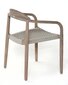 CHAIR JAVI 57X51X76CM ACACIA BRUSHED GRAY, BEIGE STRING цена и информация | Aiatoolid | kaup24.ee