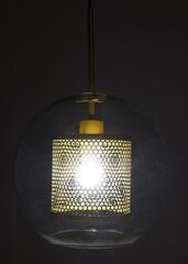 HANGING LAMP GRID L ŚR.30CM STEEL BRASS GLASS цена и информация | Люстры | kaup24.ee