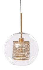 HANGING LAMP GRID L ŚR.30CM STEEL BRASS GLASS цена и информация | Люстры | kaup24.ee