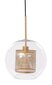 HANGING LAMP GRID L ŚR.30CM STEEL BRASS GLASS цена и информация | Rippvalgustid | kaup24.ee