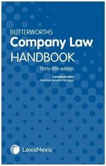 Butterworths Company Law Handbook, 35th edition hind ja info | Majandusalased raamatud | kaup24.ee