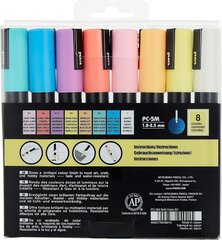 Markerid Uni-Ball Posca PC-5M SOFT Color, 8 tk. цена и информация | Принадлежности для рисования, лепки | kaup24.ee