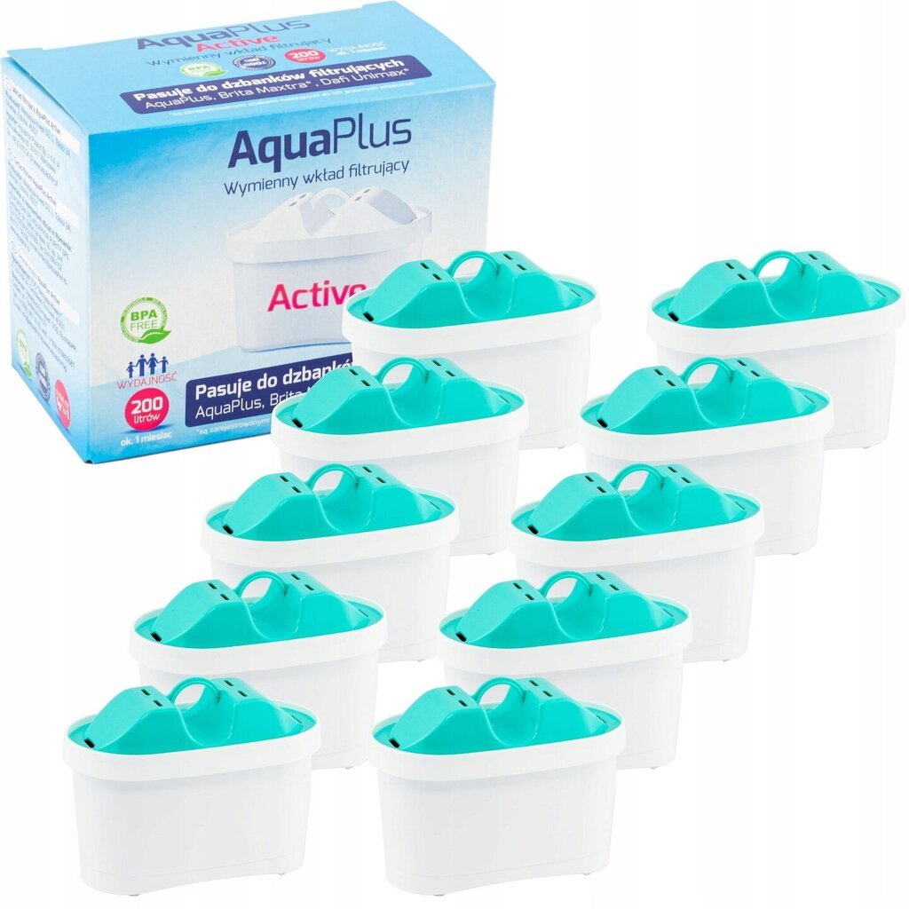 Veefilter Aquaphor Active, 10 tk hind ja info | Filterkannud ja filtrid | kaup24.ee