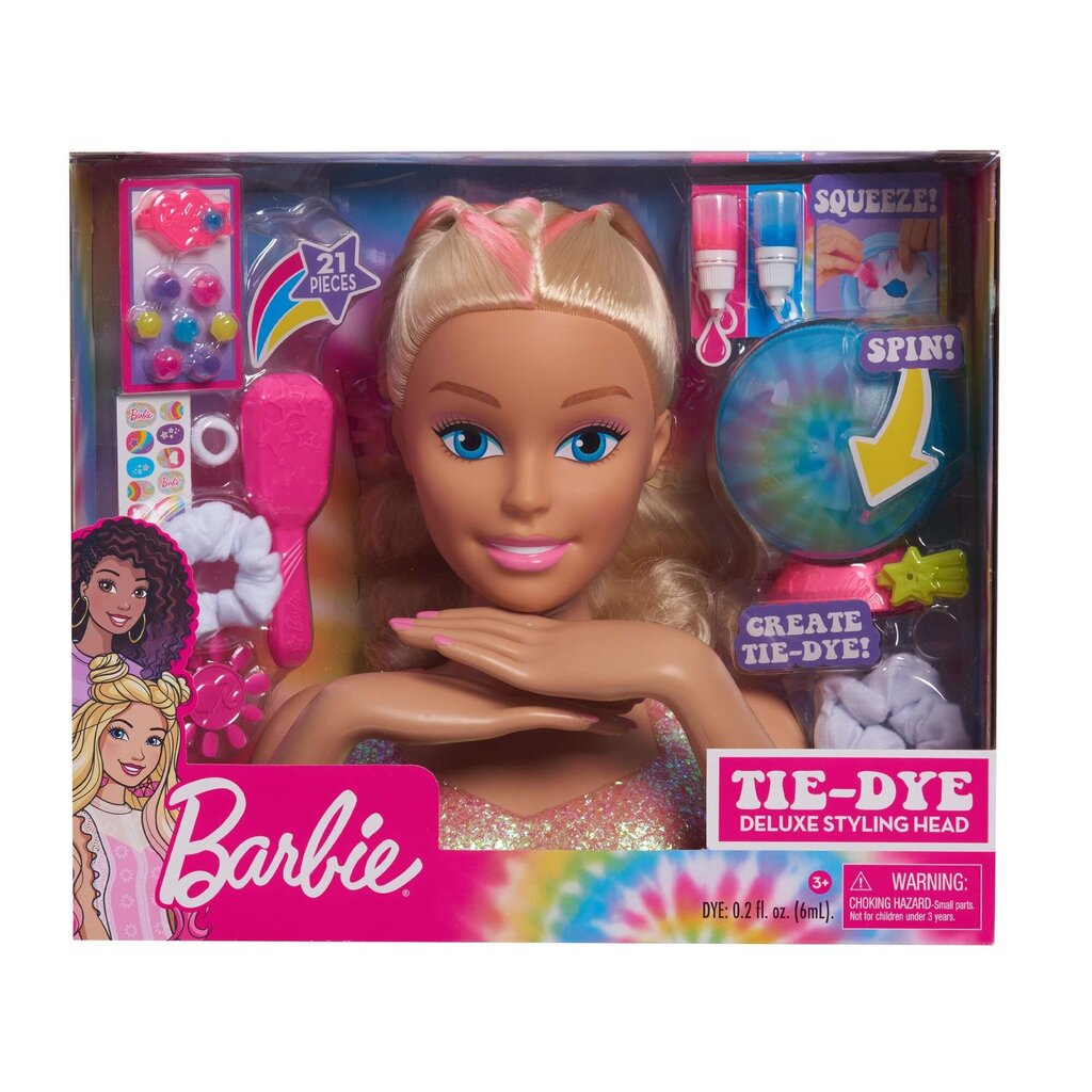 Juukse modelleerimispea Barbie-le + tarvikud цена и информация | Tüdrukute mänguasjad | kaup24.ee