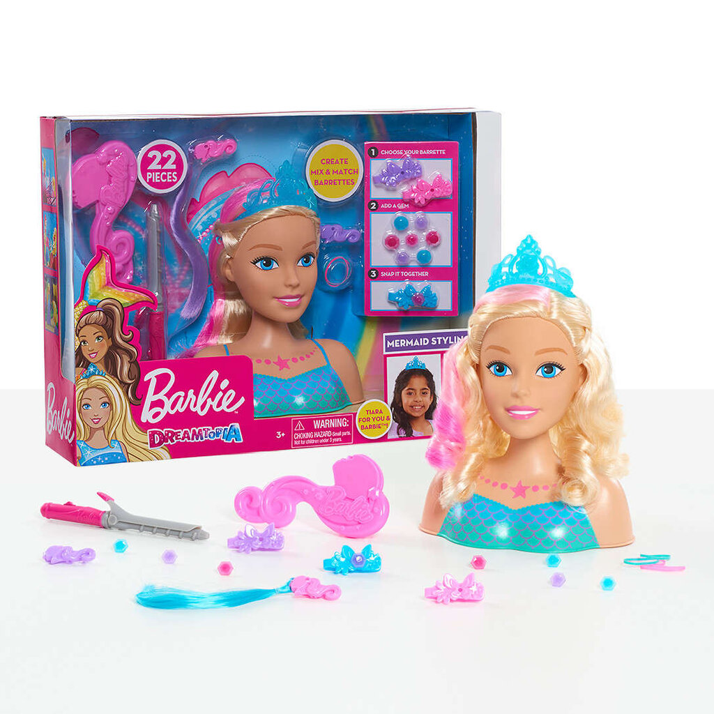 Nukupea Mermaid Barbie Dreamtopia + aksessuaarid hind ja info | Tüdrukute mänguasjad | kaup24.ee