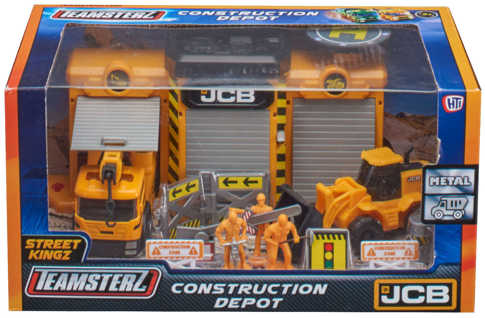 Ehitussõiduk ja figuuride komplekt Teamsterz JCB цена и информация | Poiste mänguasjad | kaup24.ee