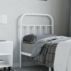 Metallist voodipeats vidaXL, 75 cm, valge hind ja info | Voodid | kaup24.ee