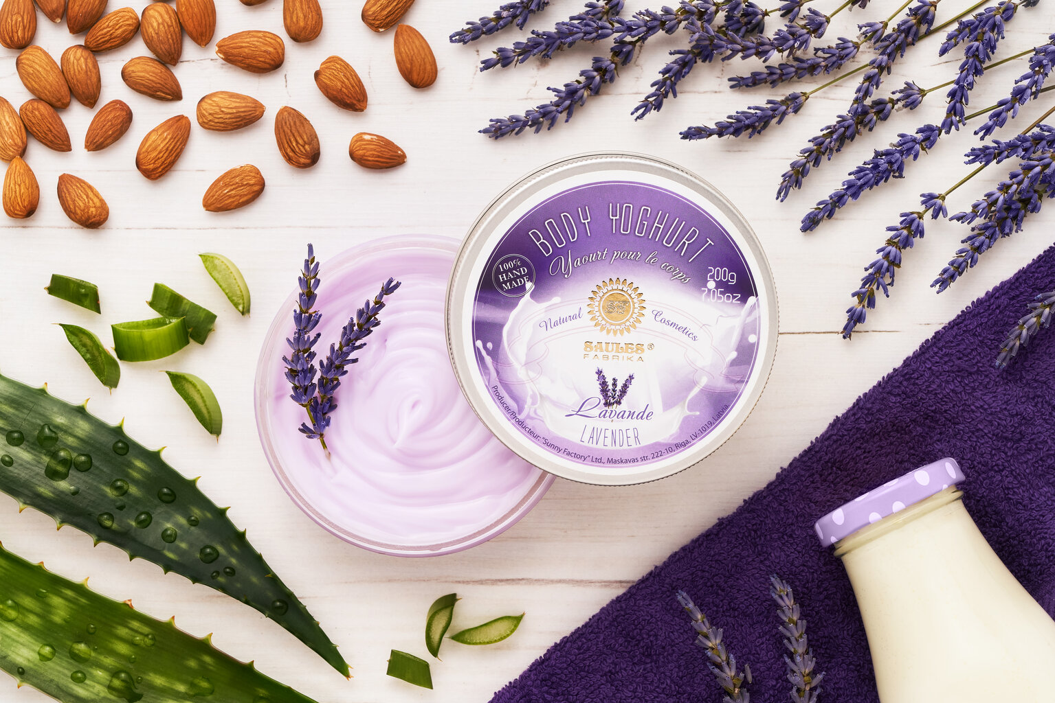 Kehajogurt Lavender Saules Fabrika, 200 g hind ja info | Kehakreemid, kehaspreid | kaup24.ee