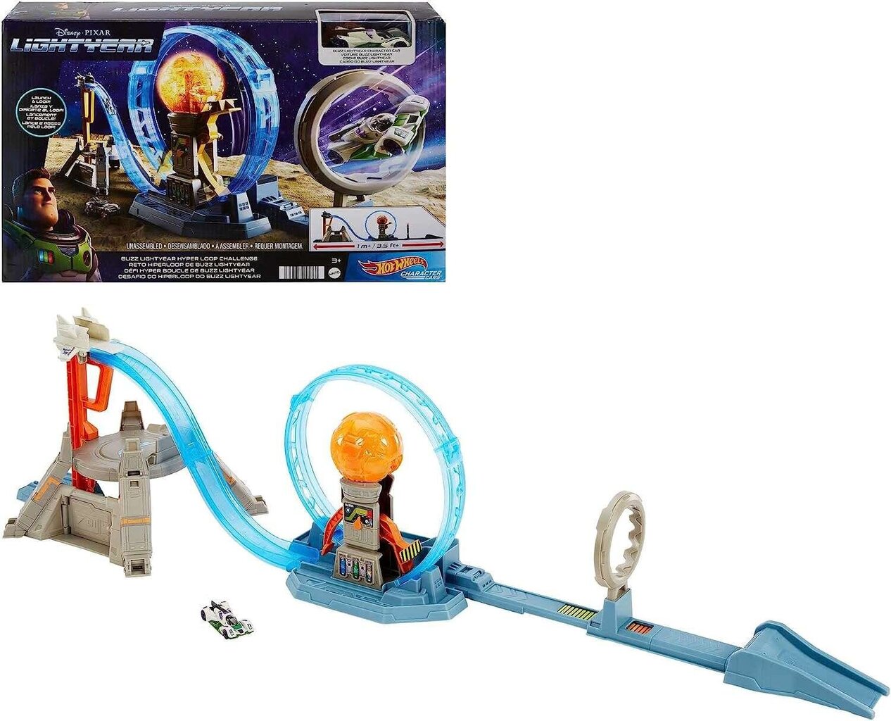 Komplekt Space Car Track Hot Wheels Buzz Lightyear ja Car hind ja info | Poiste mänguasjad | kaup24.ee