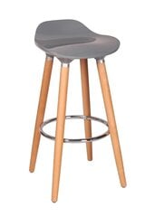 Барный стул, серый/коричневый цена и информация | Стулья для кухни и столовой | kaup24.ee