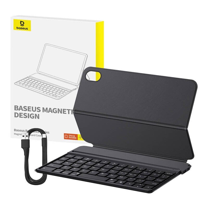 Baseus kaitseümbris Magnetic Keyboard Case Brilliance for Pad Mini 6 8.3″, must hind ja info | Tahvelarvuti kaaned ja kotid | kaup24.ee