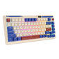 Mehaaniline klaviatuur Royal Kludge KZZI K75 pro RGB, Moment Switch, retro sinine hind ja info | Klaviatuurid | kaup24.ee