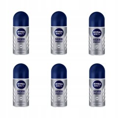 Deodorant meestele Nivea Silver Protect, 6 tk hind ja info | Deodorandid | kaup24.ee