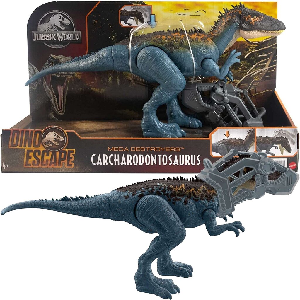 Dinosaurusfiguur Dino Escape Jurassic World Carcharodontosaurus hind ja info | Poiste mänguasjad | kaup24.ee