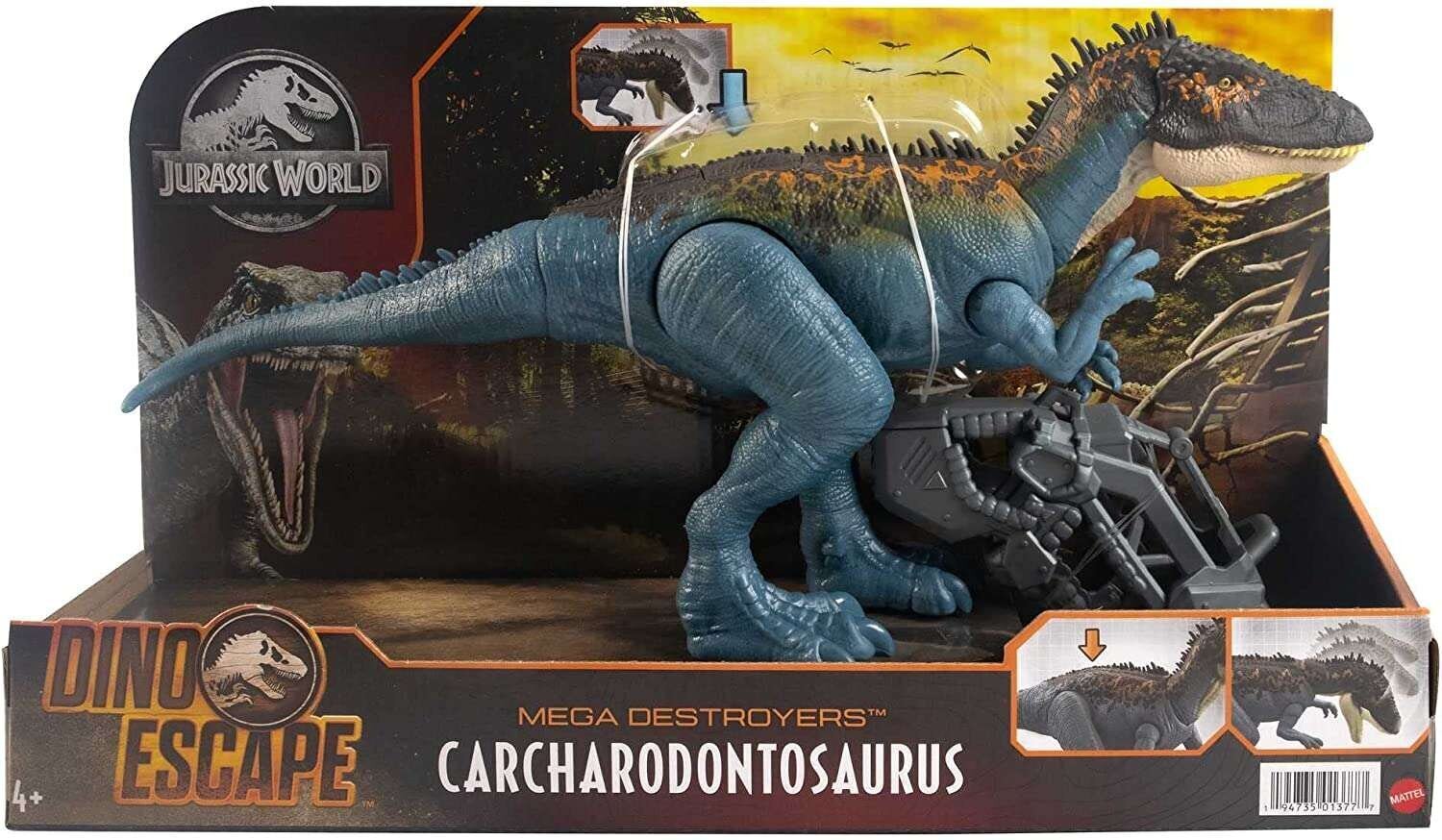 Dinosaurusfiguur Dino Escape Jurassic World Carcharodontosaurus hind ja info | Poiste mänguasjad | kaup24.ee