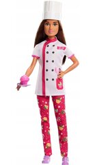 Kirjeldus Barbie nukk armastab on klopsima maitsev kohtleb professionaalne saia kokk! Alati valmis proovima uusi retsepte, ta on riietatud oma vormirõivastega, koos koka jope ja mütsiga. Siia kuulub ka magus cupcake plaadil teenindada oma klientidele. Lap hind ja info | Tüdrukute mänguasjad | kaup24.ee
