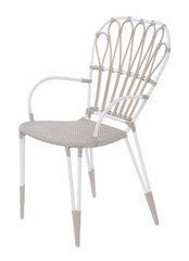 Кресло Ivy, белый/песочный цвет цена и информация | Стулья для кухни и столовой | kaup24.ee