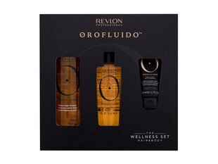Kinkekomplekt Revlon Orofluido Professional: šampoon, 240 ml + juukseeliksiir, 100 ml + kehakreem, 50 ml hind ja info | Šampoonid | kaup24.ee