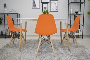 Комплект из 3 стульев Osaka, оранжевый/коричневый цена и информация | Стулья для кухни и столовой | kaup24.ee