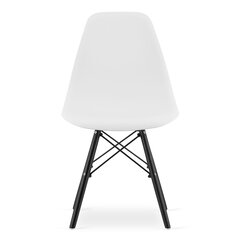 3-tooli komplekt Osaka, valge/must hind ja info | Söögilaua toolid, köögitoolid | kaup24.ee