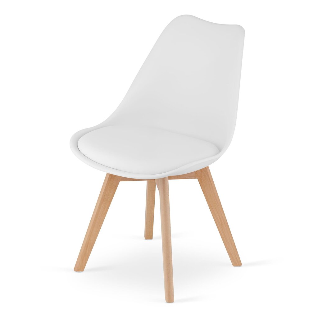2-tooli komplekt Mark, valge цена и информация | Söögilaua toolid, köögitoolid | kaup24.ee