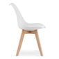 2-tooli komplekt Mark, valge цена и информация | Söögilaua toolid, köögitoolid | kaup24.ee
