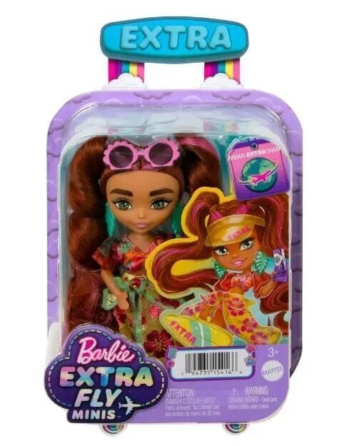 Nukk Barbie Extra Fly Minis Beach hind ja info | Tüdrukute mänguasjad | kaup24.ee