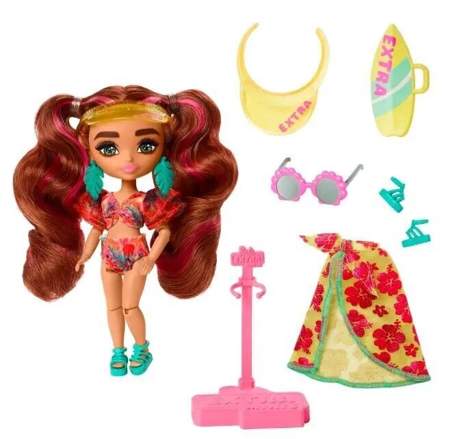 Nukk Barbie Extra Fly Minis Beach hind ja info | Tüdrukute mänguasjad | kaup24.ee