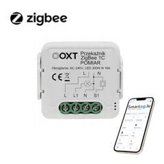 Zigbee 1 модуль реле 16A +мониторинг цена и информация | Смарттехника и аксессуары | kaup24.ee