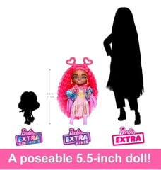 Kirjeldus Barbie Extra Fly nukud reisida stiilis, Kiik julge moe erinevate reisisihtkohtadesse! Iga posable 5,5-tolline Barbie Extra Minis nukk on oma unikaalne välimus koos komplekt ideaalne lumi, kõrb, safari või rannas põgenemine. Sihtkoha-teemaline ta цена и информация | Игрушки для девочек | kaup24.ee