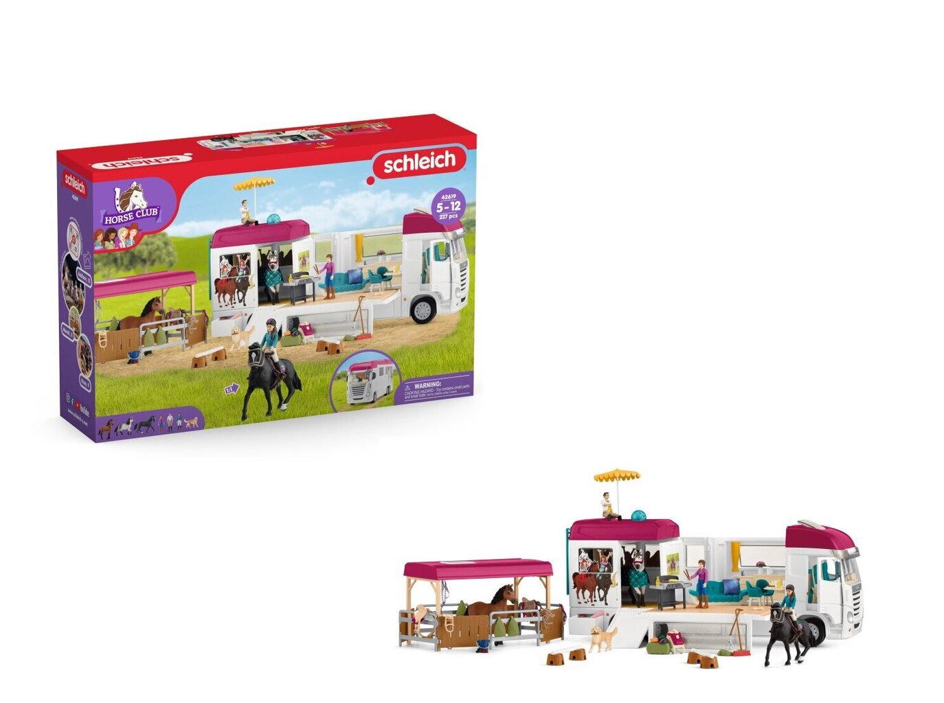 Arklių transporteris Schleich Horse Club hind ja info | Poiste mänguasjad | kaup24.ee