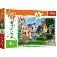 Пазл Trefl Fun with Friends 44 Cats, 60 деталей цена и информация | Пазлы | kaup24.ee