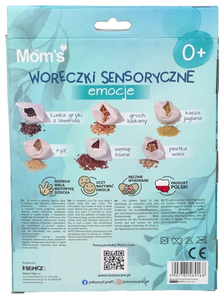 Sensoorsete kottide komplekt lastele Mom's Care Emotion цена и информация | Imikute mänguasjad | kaup24.ee