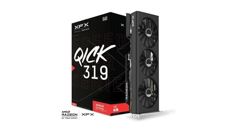 XFX Speedster Qick 319 Radeon RX 7700 XT Black Edition (RX-77TQICKB9) цена и информация | Videokaardid (GPU) | kaup24.ee