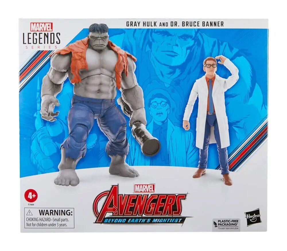 Kujude komplekt Marvel Avengers Legends Gray Hulk and Dr. Bruce Banner hind ja info | Poiste mänguasjad | kaup24.ee