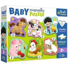 Описание
Ферма — пазл из серии Baby Progressive Puzzle представляет собой набор из шести больших фигурных пазлов, изготовленных из плотного картона. Удобная форма элементов делает пазлы безопасными и идеально помещаются в маленькую руку ребенка.
Это идеальный продукт, чтобы начать свое приключение с пазлов. Игра с пазлами развивает ручные навыки ребенка, расширяет знания об окружающем мире и приносит массу радости. Яркие цвета и интересная графика побуждают малышей играть. В предложение включены товары на интересные темы для малыша.
Номер детали
44000
Тип: Для детей
Количество элементов 22
Минимальный возраст 24 месяца
Материал: картон
Пол: мальчики
Пол Девочки
Другие функции
Размеры упаковки: 31 x 24 x 6,5 см цена и информация | Пазлы | kaup24.ee