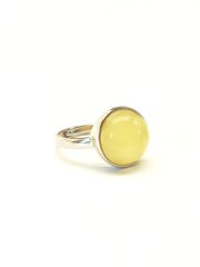 Серебряное кольцо с янтарем, Amber Storm цена и информация | Кольцо | kaup24.ee