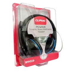 Cliptec Headphones PCwave BMH529 with microphone black цена и информация | Наушники | kaup24.ee