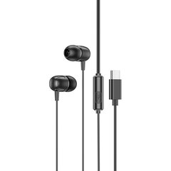 Borofone Earphones BM77 Delicious with microphone Type C black цена и информация | Наушники | kaup24.ee