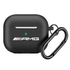 AMG AMAP2RBK AirPods Pro 2 cover czarny|black Silicone White Logo цена и информация | Амбушюры | kaup24.ee