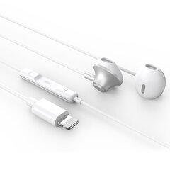 XO wired earphones EP71 Lightning white цена и информация | Наушники | kaup24.ee