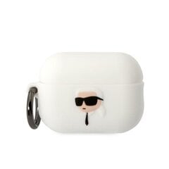 Чехол для AirPods Pro 2 KARL LAGERFELD 3D NFT Karl — Белый цена и информация | Наушники | kaup24.ee