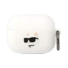 Чехол для AirPods Pro KARL LAGERFELD 3D NFT Choupette — Белый цена и информация | Аксессуары для наушников | kaup24.ee