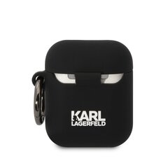 Karl Lagerfeld 3D Logo NFT Karl and Choupette Silicone Case for AirPods 1|2 Black цена и информация | Амбушюры | kaup24.ee